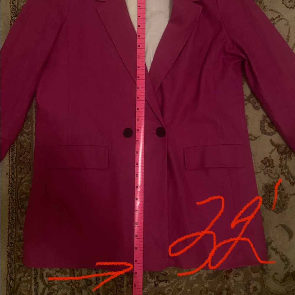 BANANA REPUBLIC Boyfriend-Fit Linen-Blend Blazer - Picture 8 of 9